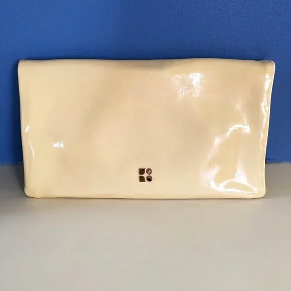 Kate Spade Ivory Patent Leather Jocelyn Clutch - Picture 4 of 8